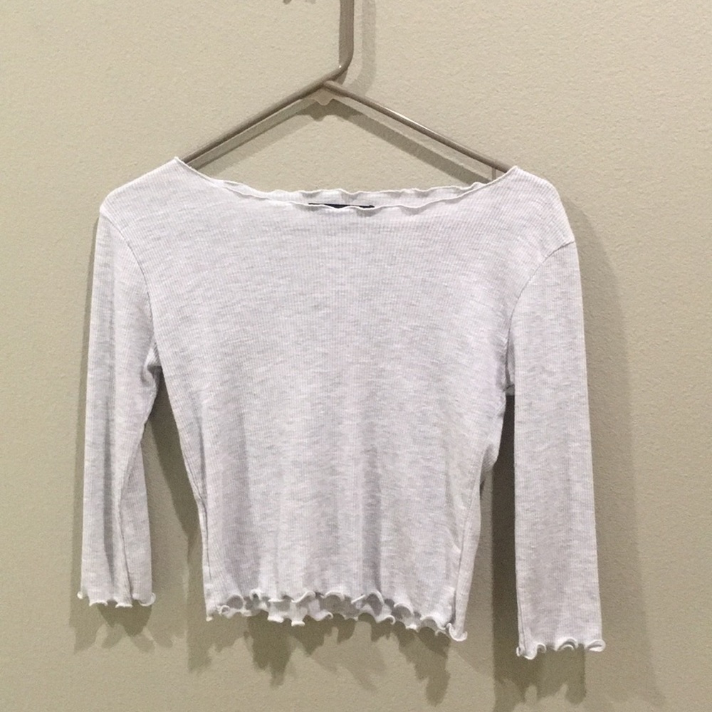 Grey lettuce trim mid sleeve